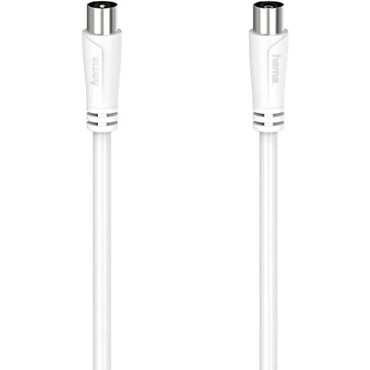 Hama Antennenkabel 00205051, 20 m, Koaxial, Weiß, Versandkostenfrei – Bild 1