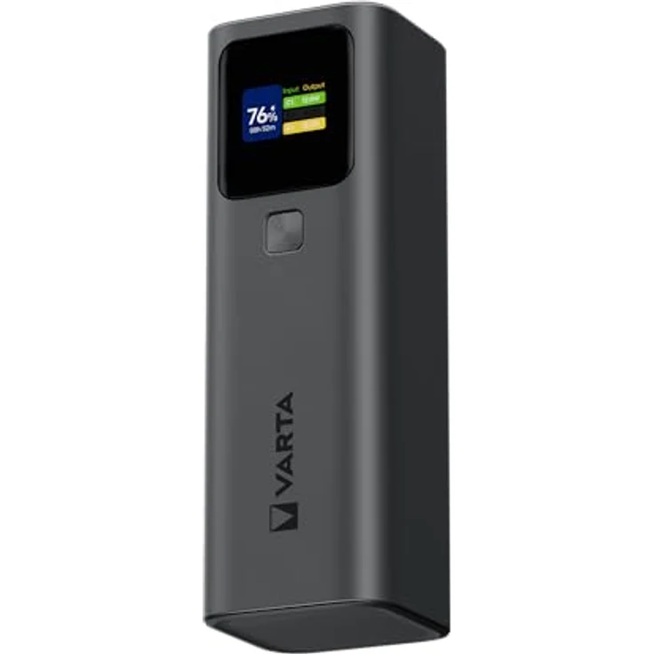 VARTA Powerbank 27000mAh High Speed, 140W Ultraschnellladung, 2x USB-C, 1x USB-A, tragbares Ladegerät mit Digitalanzeige, flugtauglich, inkl. 140W-Kabel – Bild 1