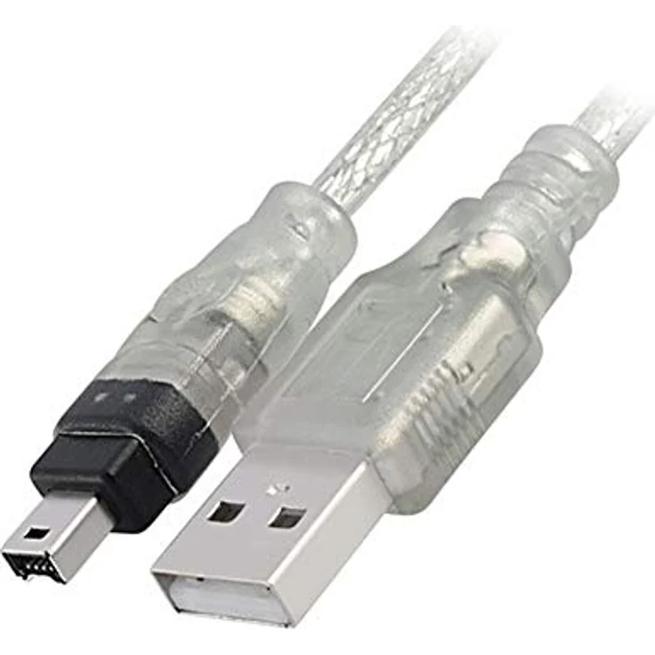 Aukson P95 USB auf Firewire IEEE 1394 Adapterkabel, 1,5m Verlängerungskabel mit 4-poligem iLink Anschluss, hohe Übertragungsgeschwindigkeit bis 480 Mbit/s, Bus-Powered-Modus – Bild 1