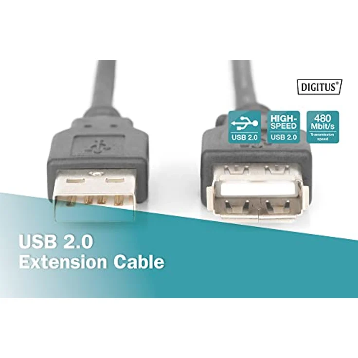 Planet ASSMANN - USB-Verlängerungskabel - USB Typ A, 4-polig (M) - USB Typ A, 4-polig (W) - 1.8 m (USB / Hi-Speed USB) - Schwarz (AK-300202-018-S) – Bild 5