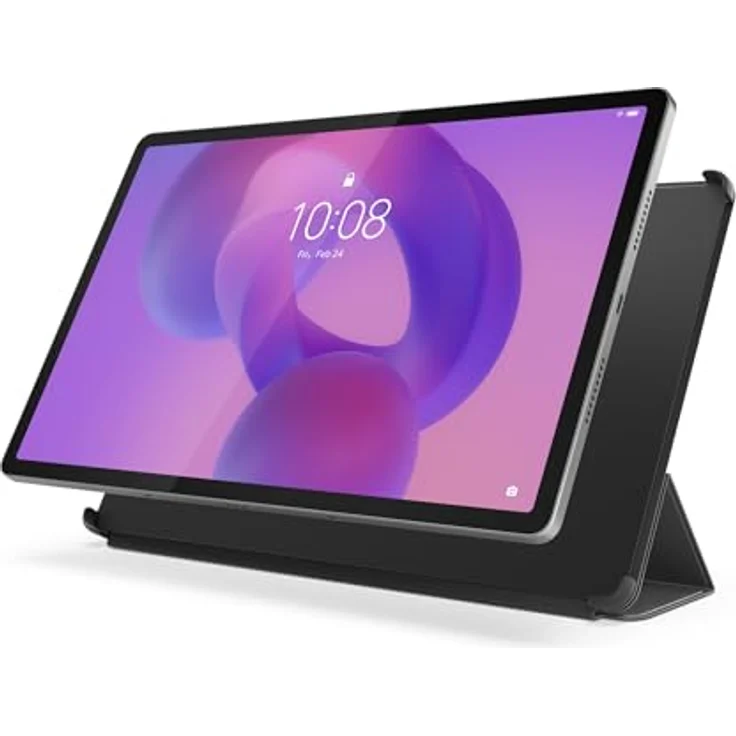 Lenovo Folio Idea Tab Pro (Stoßschutz, PU-Leder, einfacher Griff, Sleep-/Wake-Funktion, magnetische Halterung für Eingabestift), Grau – Bild 3
