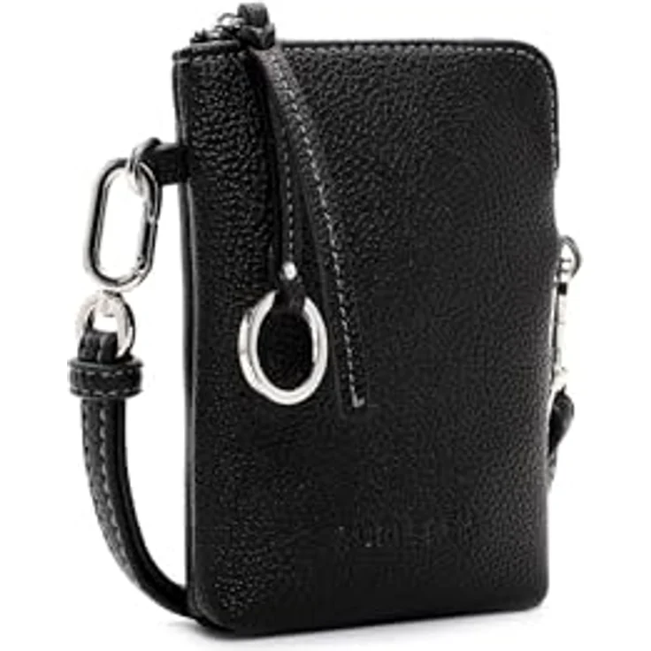 SURI FREY Handytasche SFY Debby, Logo-Prägung, Uni-Design in Feinsynthetik, vegan, Reißverschluss – Bild 2