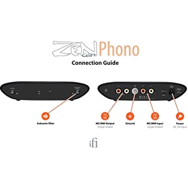 iFi Audio Zen Air Phono - Reduziert Rauschen und Lärm - Erschwinglicher Hi-Res Phono-Vorverstärker für MM/MC-Plattenspieler, Phonographen, Schallplattenspieler, RIAA HiFi-Phonostufe- Subsonic Filter – Bild 5