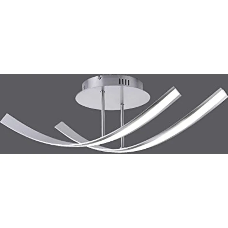 Paul Neuhaus LED Deckenleuchte 2x 7 Watt Deckenlampe Wohnzimmer Flur 6472-55, Silber, 1700lm, 3000K, IP20