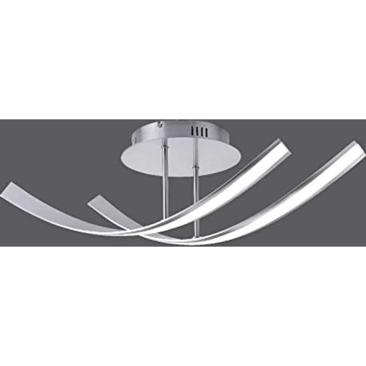 Paul Neuhaus LED Deckenleuchte 2x 7 Watt Deckenlampe Wohnzimmer Flur 6472-55, Silber, 1700lm, 3000K, IP20 – Bild 1