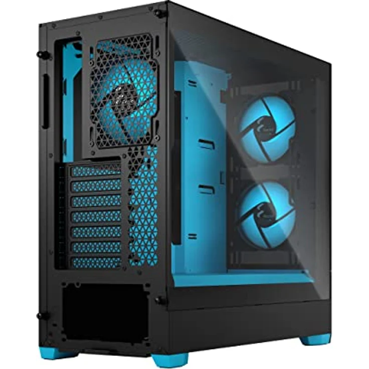 Fractal Design Pop Air RGB - Cyan Core TG Clear Tint (Midi-Tower-Gehäuse mit Seitenfenster aus Gl... – Bild 4