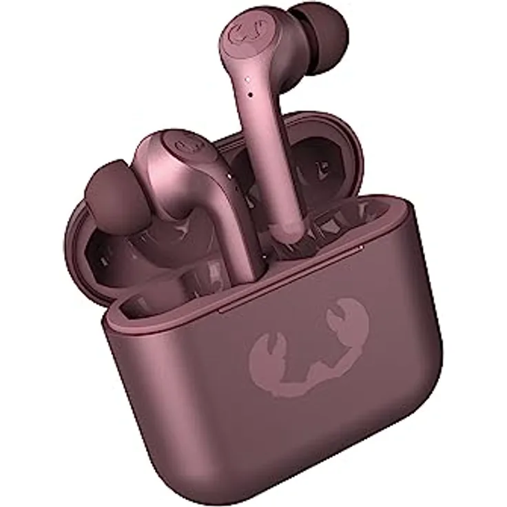 Fresh 'n Rebel Twins 3+ Tip, kabellose In-Ear-Bluetooth-Kopfhörer, kristallklare Musik und Telefonate, In-Ear-Erkennung, Mulitpoint-Bluetooth, 27 Stunden Spielzeit, spritzwasserfest (Deep Mauve)
