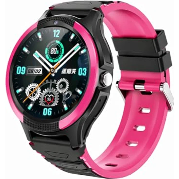 NikuTRAX Seniorenuhr NC120S 4G mit Sturzerkennung, Vitalmessung & GPS-Tracking – Berry Metallic – Bild 6