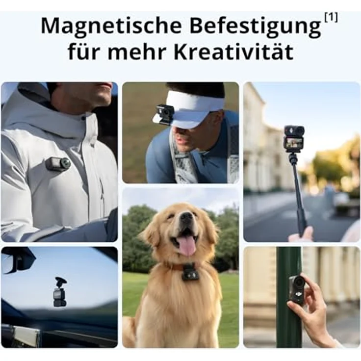 DJI Osmo Nano, Action Cam mit 128GB, 4K/60fps Video und ultra-weitem 143° Sichtfeld, Schwarz – Bild 3