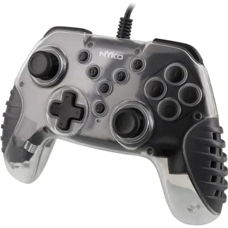 Nyko Air Glow Wired Controller für Nintendo Switch, ergonomischer Gaming Controller, schwarz