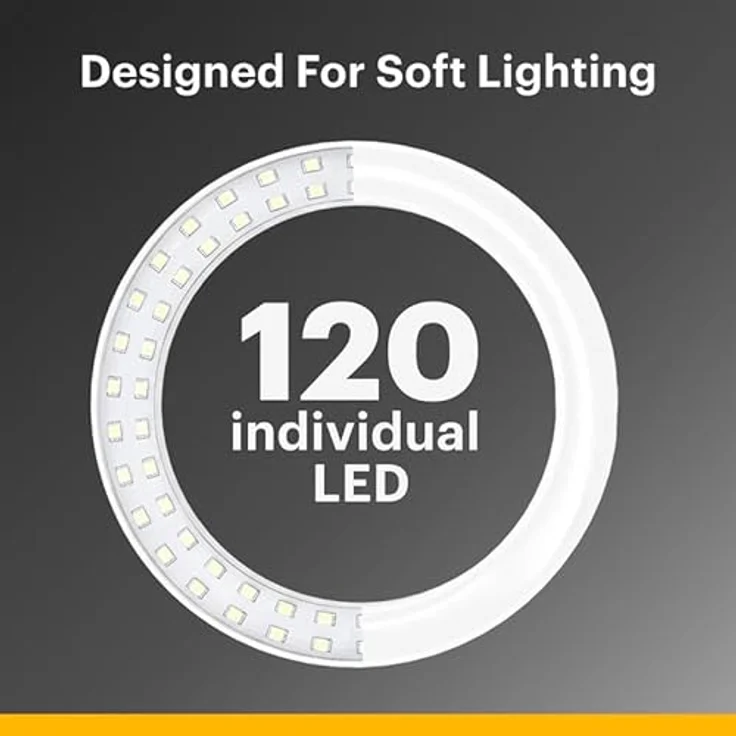 Kodak LED Ringlicht mit Stativ für Smartphones & kleine DSLR- und Actioncams (25cm Durchmesser; Verstellbare Helligkeit, Höhe und Farbbalance; 1800 Lumen; Fernauslöser & Tragetasche inklusive) – Bild 7