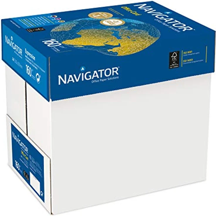 NAVIGATOR Office Card Kopierpapier 160g/m² A4, weiß, Karton zu 1.250 Blatt (5x250 Blatt) - Farbdokumente für echte Farben und lebendige Bilder – Bild 2