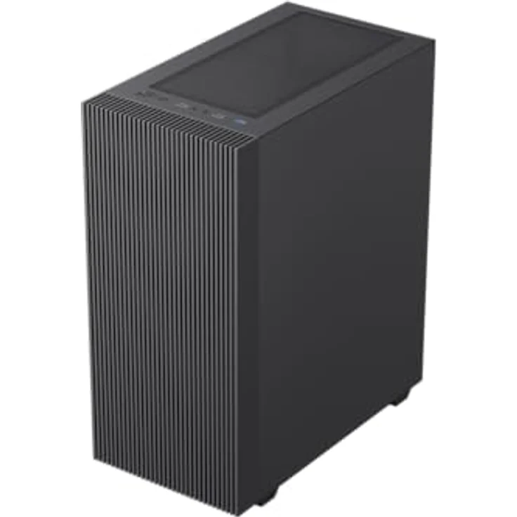 GameMax GAMEMAX Edge Mini-Tower Gehäuse, Micro-ATX, ohne Netzteil, 2x USB 3.0, Staubfilter, 6x ARGB Lüfter Unterstützung, schwarz – Bild 5