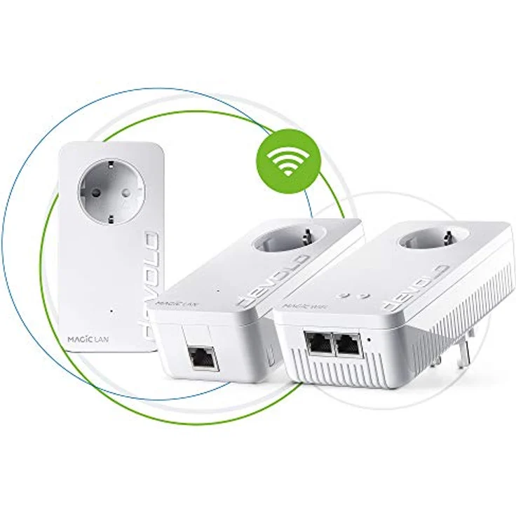 devolo Magic 1 - 1200 Wifi AC Gaming Kit dLAN 2.0: Ideal für Gaming, 3 Powerline-Adapter für zuverlässiges WLAN ac einfach via Stromleitung durch Wände und Decke – Bild 2