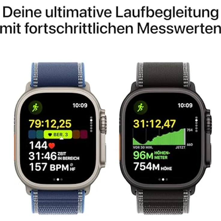 Apple Watch Ultra 3 GPS + Cellular, 49mm, Titangehäuse Silber, Milanese Loop Silber - M – Bild 4