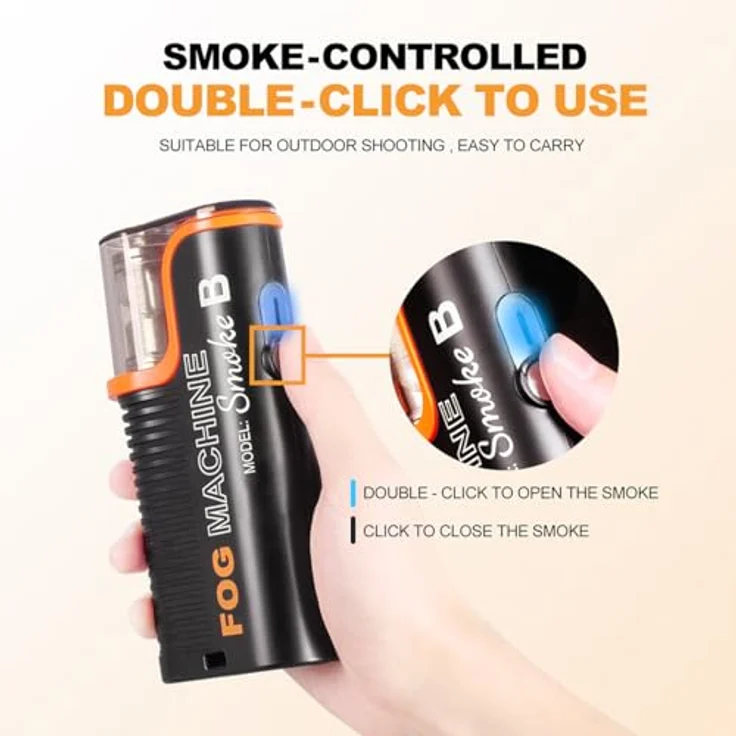 Lensgo Smoke B, Tragbare Nebelmaschine mit hoher Rauchmenge und Fernbedienung – Bild 2