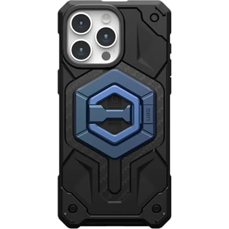 URBAN ARMOR GEAR Magnetring / Halterung / Ständer für magnetische Hüllen, 360 Grad drehbar, starke Magneten, Hoch- und Querformat, Mallard/Hellblau – Bild 5