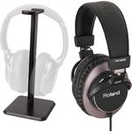 Roland RH-300 geschlossener Studio-Kopfhörer + keepdrum MA210 Tisch-Stativ Ständer
