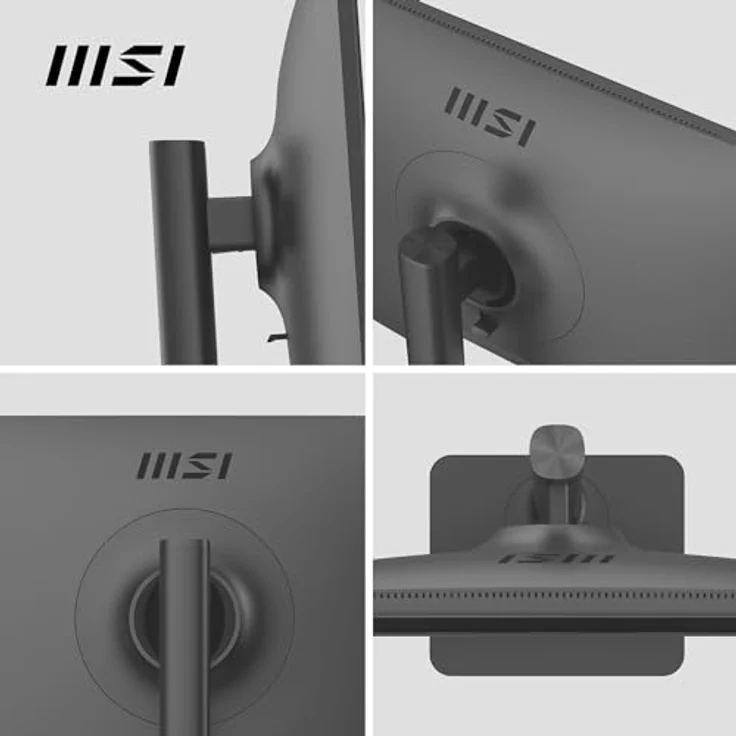 MSI Modern MD2412P Desktop-Monitor 23,8 Zoll (63,8 cm), Full HD – IPS-Panel 1920 x 1080, 100 Hz, Augenkomfort, VESA-Montage, integrierte Lautsprecher, Display-Kit, 4-Fach verstellbar – HDMI 1.4b, USB, Schwarz – Bild 3