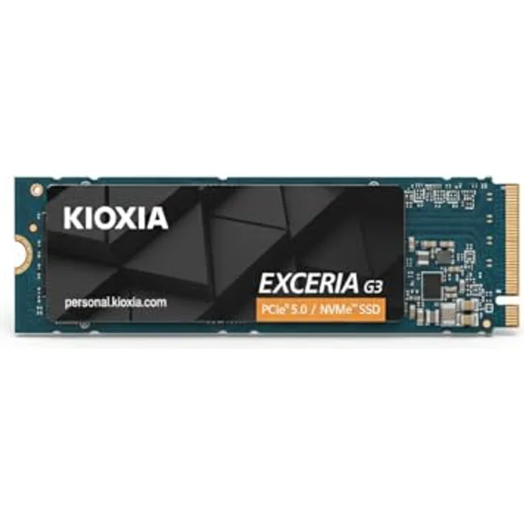 Kioxia EXCERIA G3 2 TB M.2 2280 SSD, PCIe 5.0, bis zu 10.000 MB/s Lesegeschwindigkeit, NVMe-Technologie