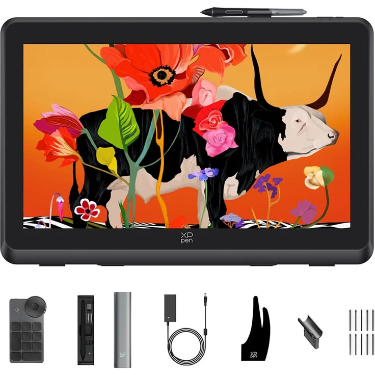 XP-Pen Artist Pro 22 Gen 2 Grafiktablett mit 21,5 Zoll 2.5K Display, X3 Pro Stift und 16K Druckstufen