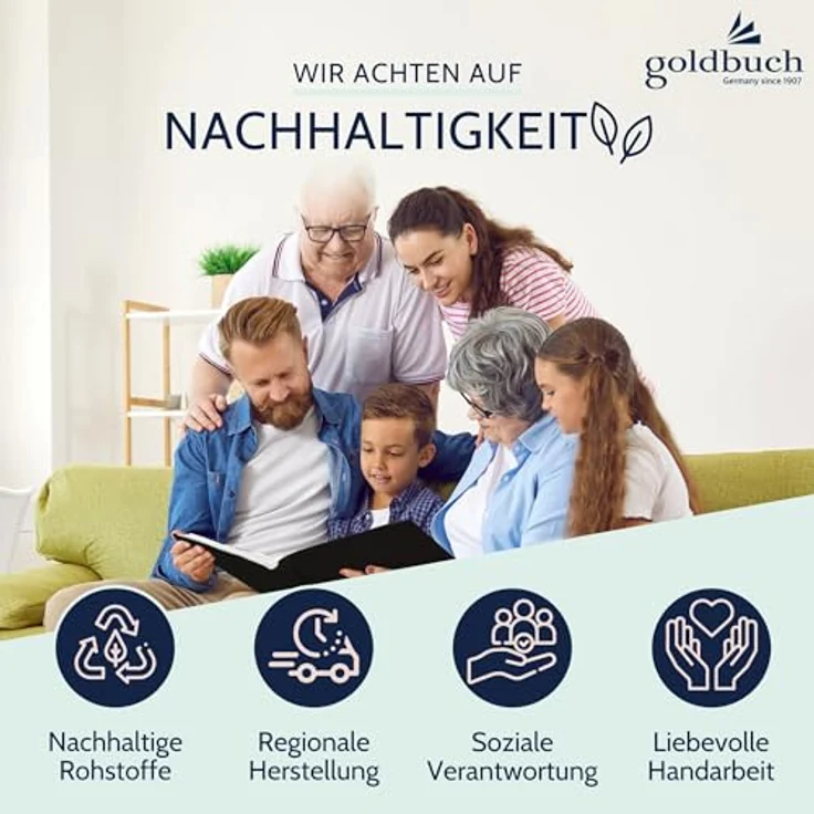 goldbuch Foto-Ringbuch, Bella Vista, 26 x 32 cm, Leinen, Schwarz, 37935 – Bild 7