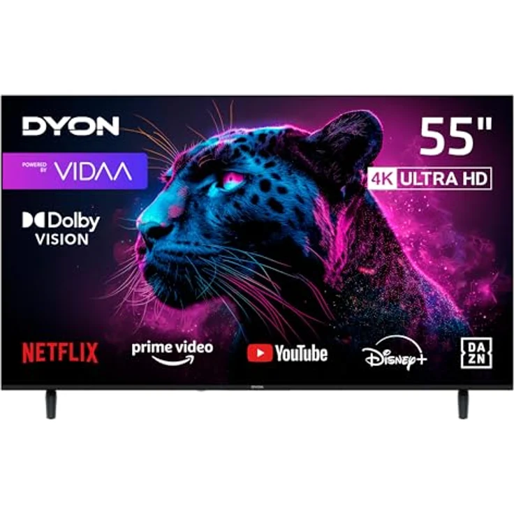 DYON Movie Smart 55 VX-2, 55 Zoll (139 cm) 4K UHD Smart TV mit Triple Tuner, VIDAA OS, App Store, Hotelmodus – Bild 1
