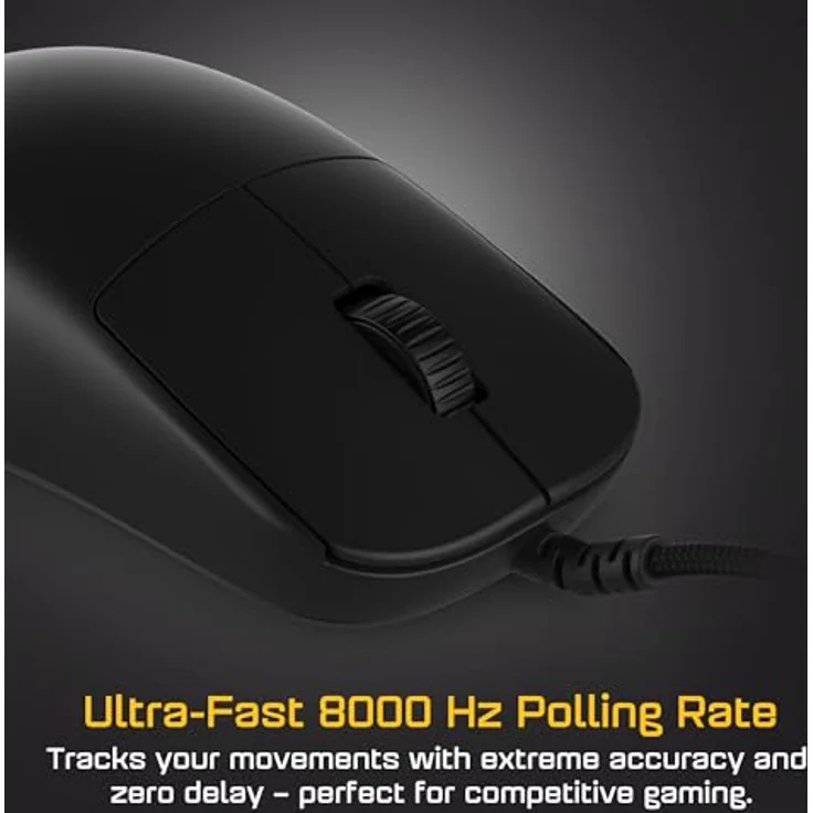 Endgame Gear OP1 8k v2, Kabelgebundene Gaming-Maus mit 8.000 Hz Polling-Rate, 30.000 CPI Sensor und mechanischen Kailh GX Switches, schwarz – Bild 2