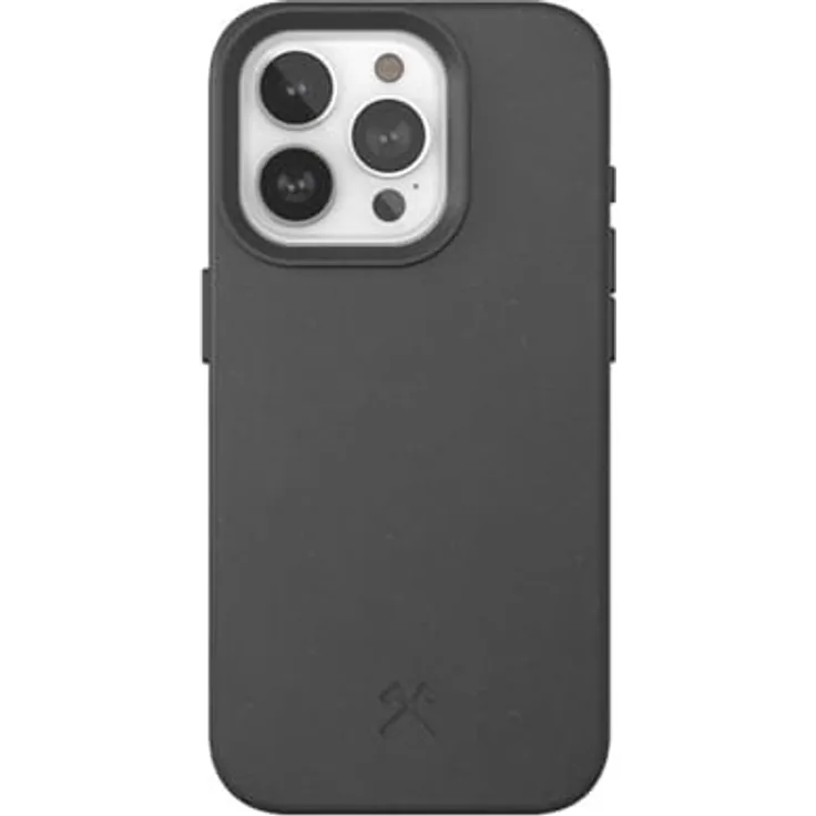 Woodcessories - Bio Case, Handyhülle kompatibel mit iPhone 15 Pro Hülle schwarz - Nachhaltig aus Pflanzen