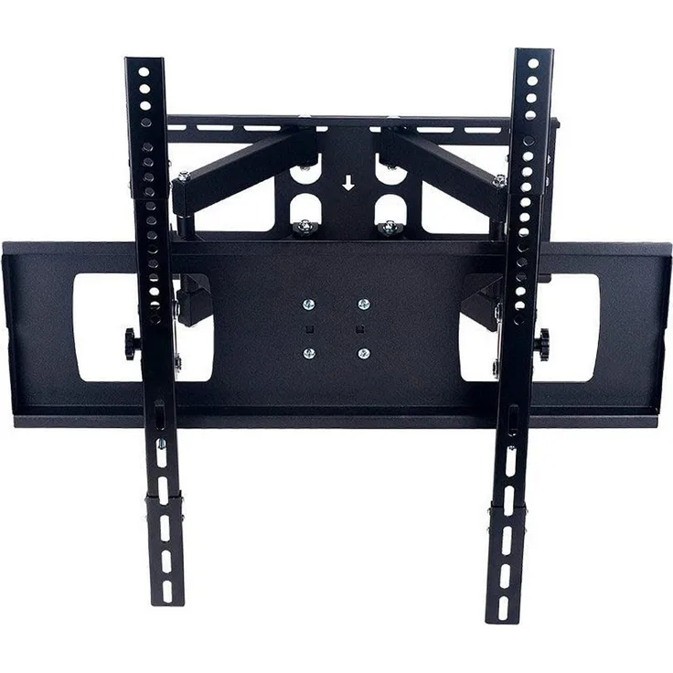 EDM TV-Halterung für 30-65 Zoll Plasma/LCD/LED, max. 60 kg, gelenkig mit zwei Armen und schwarzem Drehgelenk, neigbar und schwenkbar