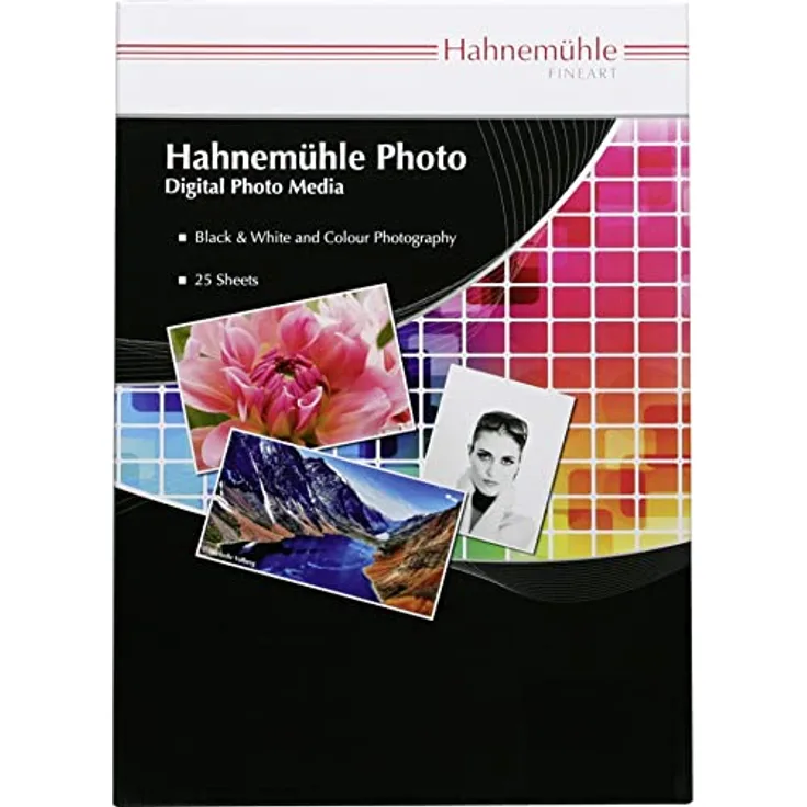 Hahnemühle Photo Luster Papier, 260 g/m², DIN A3, 297 x 420 mm, hellweiß, Fotopapier