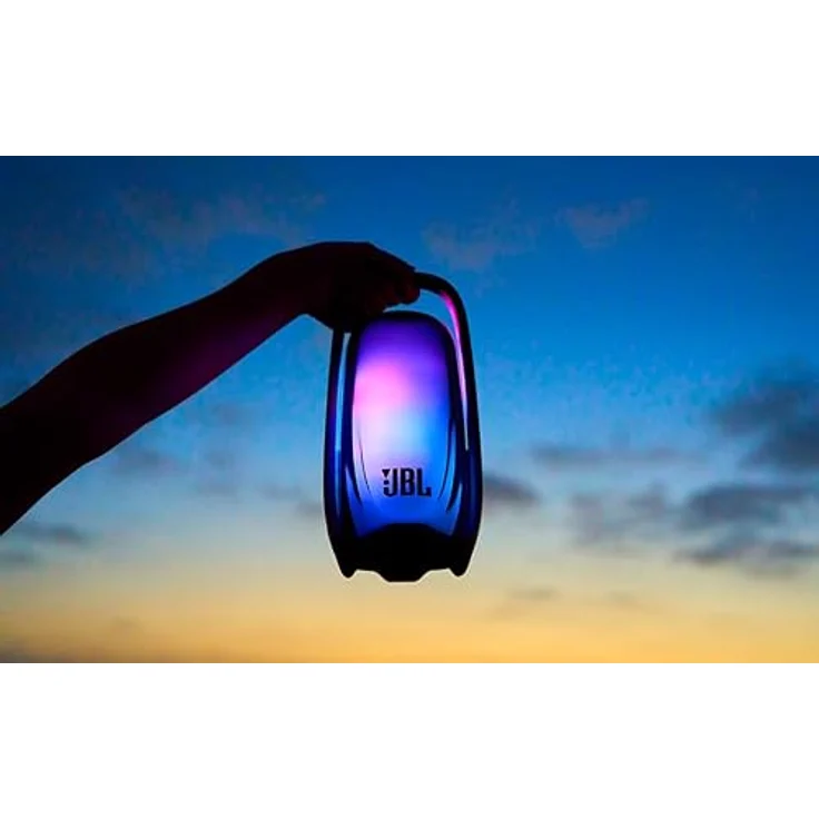 JBL PULSE 6, Tragbarer Bluetooth-Lautsprecher mit 360°-Lichtshow, KI-Sound-Boost, schwarz – Bild 6