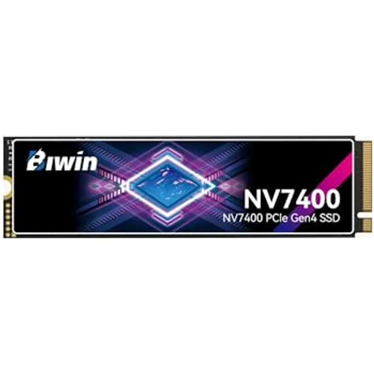 BIWIN Black Opal NV7400, 2TB M.2 PCIe Gen4 SSD mit 7450 MB/s Lesegeschwindigkeit, NVMe 2.0, kompatibel mit PC, Laptop & PS5 – Bild 1