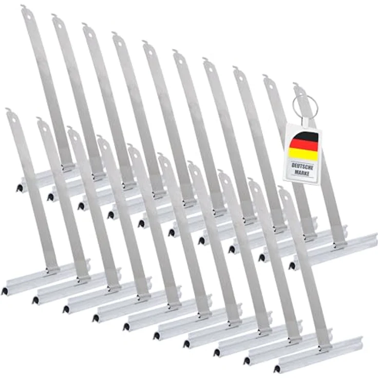 ECENCE Aufhängesystem 20x Maxi Rollladen Aufhängefeder, Hochwertige Stahlfeder für einfache Montage und sichere Verbindung, für Rollladenwellen SW 40 - SW 70 – Bild 1