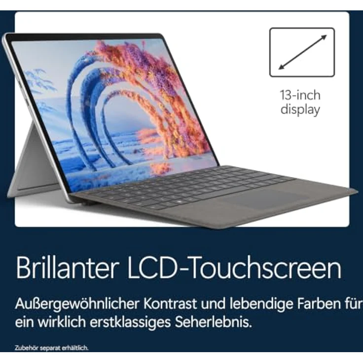 Microsoft Surface Pro 13" 12. Generation, 13" Touchscreen, Snapdragon X2 Plus, 16GB RAM, 256GB SSD, Windows 11 Home, platin – Bild 2