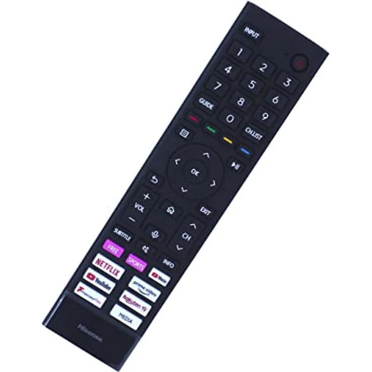 Hisense ERF3A80, originale Fernbedienung mit Sprachsteuerung, kompatibel mit 4K Smart TVs