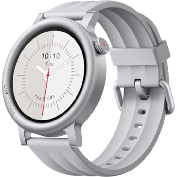 CMF BY NOTHING CMF Watch 3 Pro – Smartwatch 1,43" AMOLED, 13 Tage Akku, Dual-GPS, Bluetooth-Anrufe mit KI-Rauschunterdrückung, Herzfrequenz- & Schlaftracking – Hellgrau – Bild 1