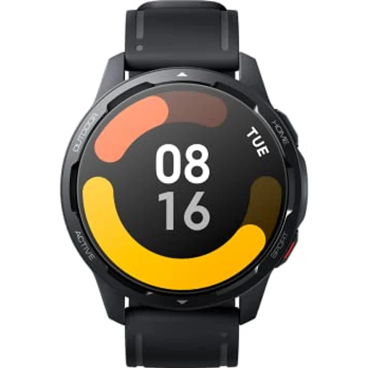 Xiaomi Watch S1 Active Smartwatch, 1,43" AMOLED HD, 117 Trainingsmodi, SpO2 & Herzfrequenzüberwachung, Bluetooth, NFC, GPS, 5 ATM, bis zu 12 Tage Akku, Alexa, Schwarz – Bild 1