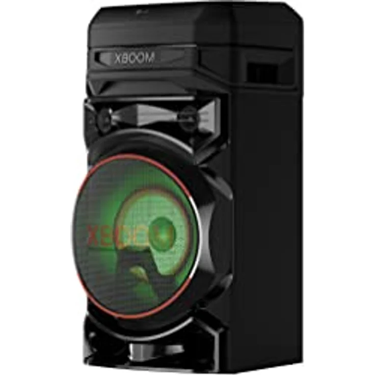 LG XBOOM RNC5, 2-Wege-Soundsystem mit 3 Lautsprechern (Karaoke- & DJ-Funktionen, Beleuchtung), Schwarz [Modelljahr 2023] – Bild 4