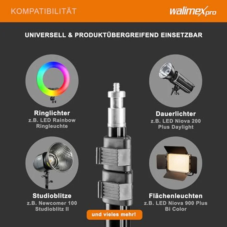 Walimex WT-802 Lampenstativ (108 cm) – Bild 9