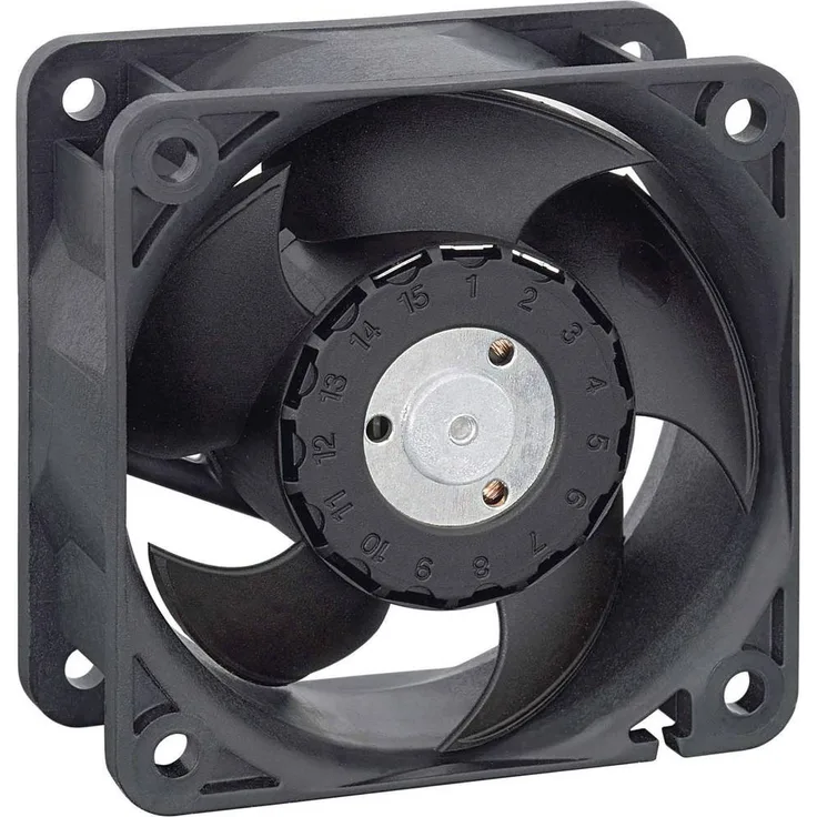 EBM Papst 624 N, Axiallüfter 24 V/DC, 40 m³/h, 60 x 60 x 25mm, Gehäuselüfter für Elektroanwendungen