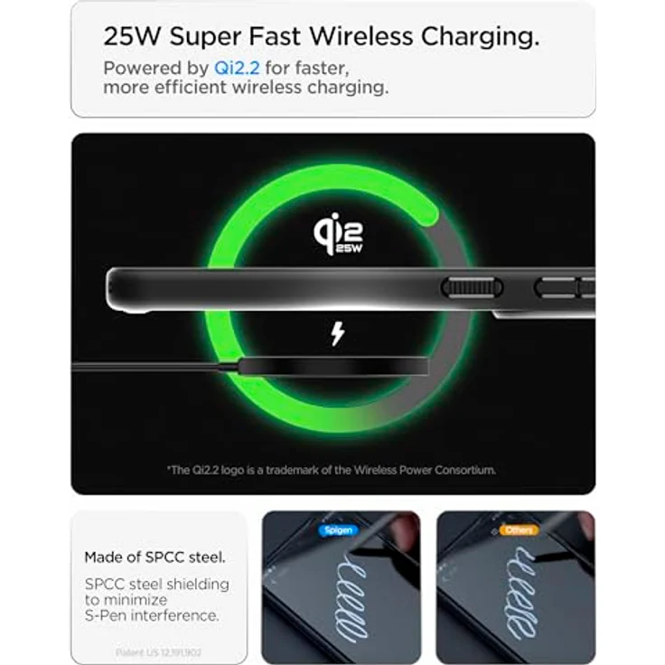 Spigen Air Skin Aramid MagFit Hülle für Samsung Galaxy S26 Ultra - Premium Aramidfaser, ultradünn, stoßfest, kompatibel mit MagSafe - Schwarz – Bild 2
