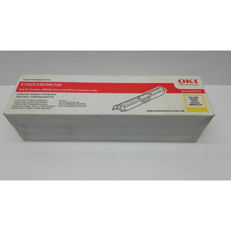 OKI Tonerkartusche 44250721, Ctg Yellow für Okidata C-110, 2.5k Seitenleistung