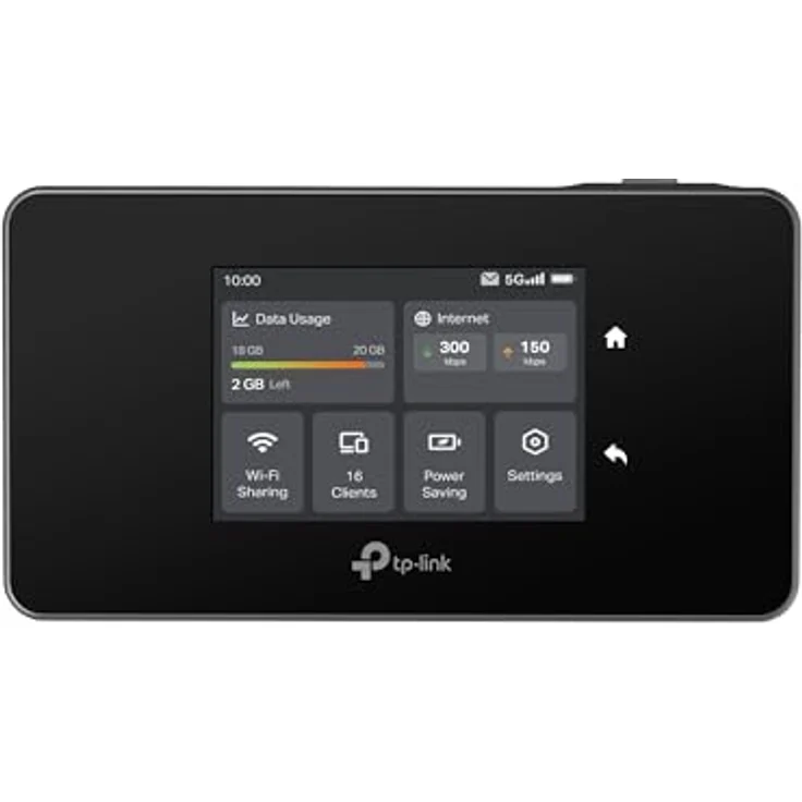 TP-Link M8550 5G LTE Mobiler WLAN Router, 3,4 Gbit/s, Tri-Band Wi-Fi 6E, 4680 mAh Akku, Touchscreen, bis zu 32 Geräte – Bild 2