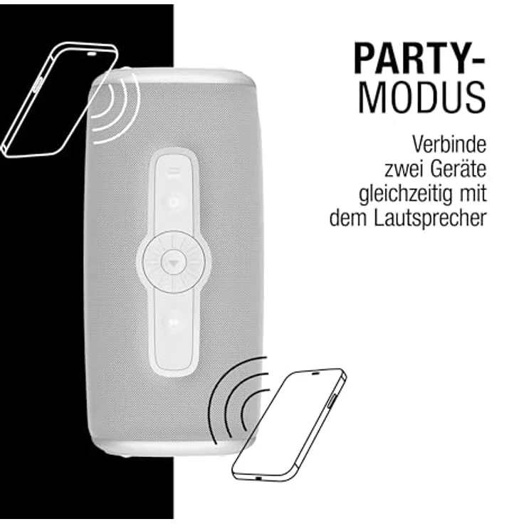 Fresh 'n Rebel Bold L3, Kabelloser Bluetooth Lautsprecher mit 40W RMS, IP67 Wasserdicht, 25h Spielzeit, Boller Bass, Double Fun Mode, Ice Grey – Bild 5
