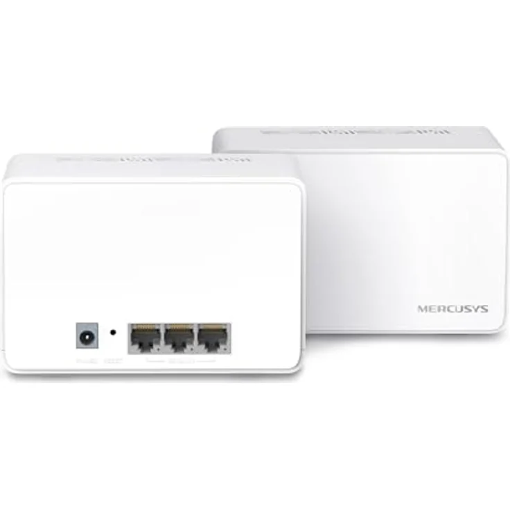 Mercusys Halo H3000X, Mesh-WLAN-Set (2er-Pack) mit Wi-Fi 6 AX3000, 3 × Gigabit-Anschlüsse, MU-MIMO, WPA3, Kindersicherung, geeignet für 2–4 Schlafzimmer – Bild 2