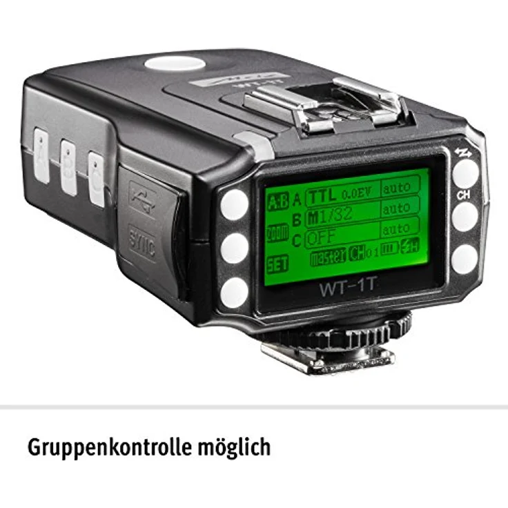 Metz WT 1 – Transceiver Kit für Canon E-TTL Kamera (Kompatibel mit DSLR- oder CSC) schwarz – Bild 4