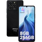Ulefone Note 20 Pro Smartphone 8GB+256GB/1TB Erweiterbar, 50MP Kamera, Octa Core, 6000mAh, 6.75" HD+ Display 90Hz 4G Dual SIM, Schwarz