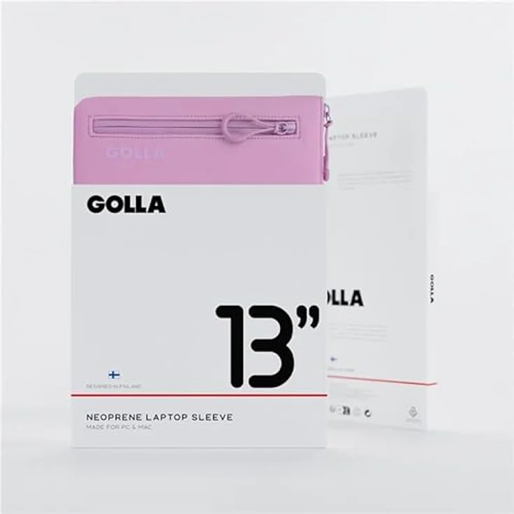 Golla Laptop Tasche, Wasserdichter Neopren Sleeve für MacBook und Asus, elegant mit Reißverschluss, 13 Zoll, Pastel Lilac – Bild 2