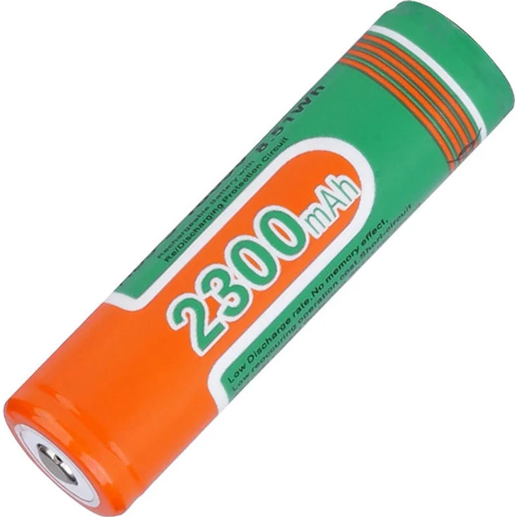 Superfire 18650, wiederaufladbare Lithium-Batterie, 2300mAh, 500-mal aufladbar, 4,2V